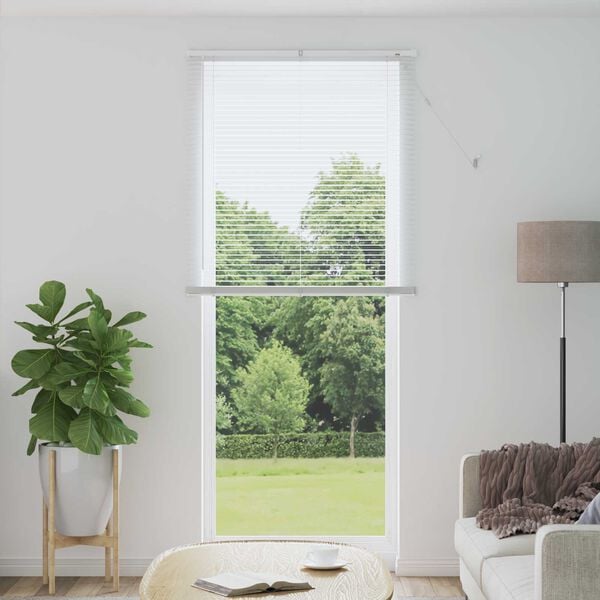 vidaXL Venetiaanse Blind Verstelbaar Wit 213 x 80 cm PVC