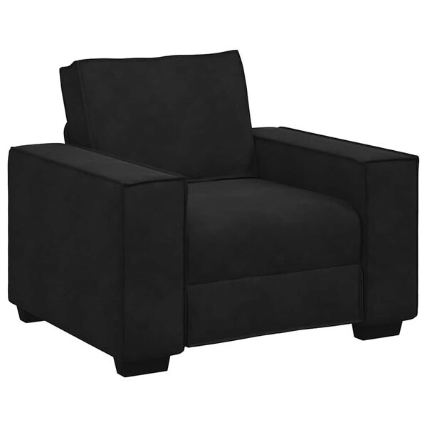 vidaXL Fauteuil 100x78x84 cm fluweel zwart