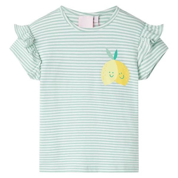 Kindershirt 104 mintkleurig