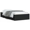 vidaXL Bedframe met lades bewerkt hout zwart 90x190 cm