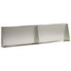 vidaXL Keerwand 2 st 80 x 12 x 50 cm Roestvrij staal zilver