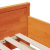 vidaXL Bedframe met matras Bruin 80 x 200 cm Massief grenenhout