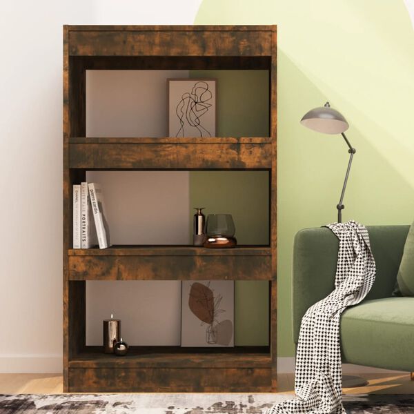 vidaXL Boekenkast/kamerscherm 60x30x103 cm bewerkt hout gerookt eiken