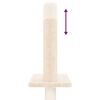 vidaXL Kattenmeubel vloer tot plafond 250,5-276,5 cm cr&egrave;mekleurig