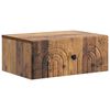 vidaXL Wandbeugel Bedkast Oud hout 49 x 34,5 x 20 cm Bewerkt hout