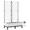 vidaXL Tuin Pot met Irrigatie en Wielen 2 st Wit 80 x 40 x 132 cm PP