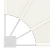 vidaXL Balkonscherm inklapbaar 210x210 cm cr&egrave;me