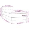 vidaXL Boxspring met matras fluweel donkerblauw 100x200 cm