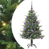 vidaXL Artificial Pre-lit Kerstboom met Ballenset Groen 120 cm