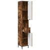 vidaXL Badkamer Kast met lade Gerookt eiken 31,5 x 33 x 190 cm