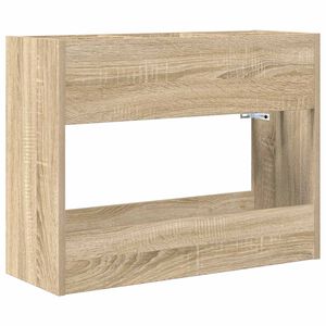 vidaXL Paraplu Standaard Sonoma Eiken 65 x 24 x 50 cm Bewerkt hout
