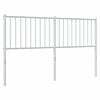 vidaXL Vervangend hoofdbord metaal wit 160 cm