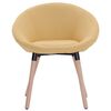 vidaXL Eetkamerstoelen 4 st stof geel