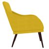 vidaXL Fauteuil 63x76x80 cm fluweel geel