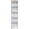 vidaXL Boekenkast Wit 46 x 20 x 170 cm Massief grenenhout