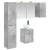 vidaXL Badkamerkastenset 5 pcs Betongrijs 43 x 16 x 62,5 cm