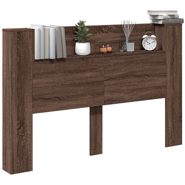 vidaXL Hoofdbord Bruin Eiken 160 x 16,5 x 103,5 cm Bewerkt hout
