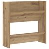 vidaXL Schoenenkast Artisan Eiken 60 x 18 x 60 cm Bewerkt hout