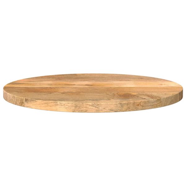 vidaXL Tafelblad rond &Oslash; 50x2,5 cm massief ruw mangohout