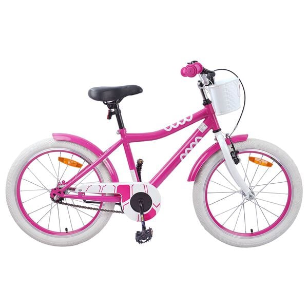 vidaXL Kinderfiets 18 Inch voor 5-7 jaar Roze