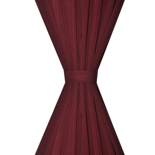 vidaXL Verduisterende gordijnen dubbellaags 140x245 cm bordeauxrood