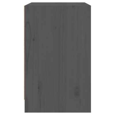 vidaXL Nachtkastjes 2 st 40x31x50 cm massief grenenhout grijs