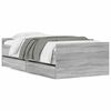 vidaXL Bedframe met lades grijs sonoma eikenkleurig 100x200 cm