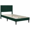 vidaXL Bedframe met matras Donkergroen 80 x 200 cm Fluweel
