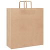 vidaXL Papieren zakken 50 st met hengsels 45x17x48 cm bruin