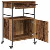 vidaXL Keuken Trolley Oudhout 56 x 43 x 89,5 cm Bewerkt hout