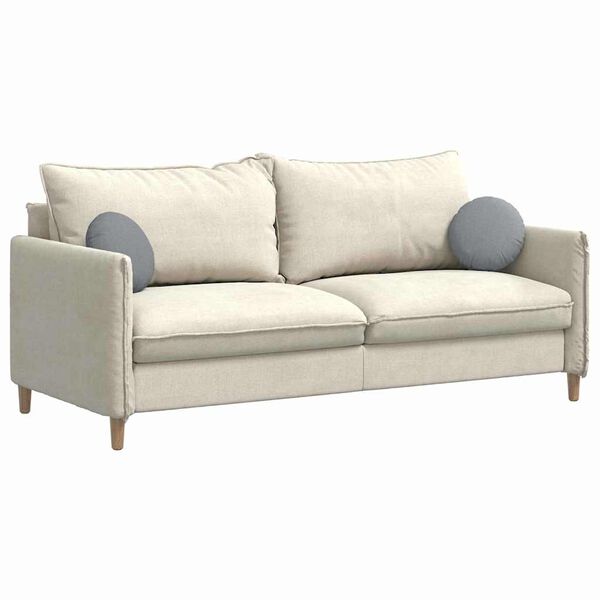 vidaXL Zitkussens 2 pcs Lichtgrijs Ø30 x 13 cm Stof