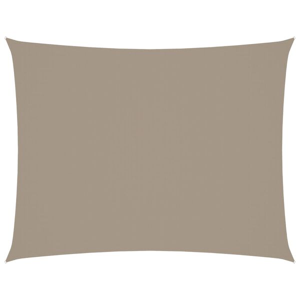 vidaXL Zonnescherm rechthoekig 2,5x4 m oxford stof taupe