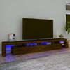 vidaXL Tv-meubel met LED-verlichting 260x36,5x40 cm bruin eikenkleur