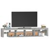 vidaXL Tv-meubel met LED-verlichting 230x36,5x40 cm betongrijs
