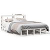 vidaXL Bedframe zonder matras massief grenenhout wit 150x200 cm