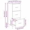 vidaXL Dressoir met lade Oud hout 34 x 34.5 x 90 cm Bewerkt hout