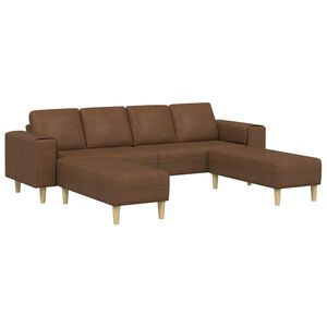 vidaXL Woonkamer Bank 3 st Bruin