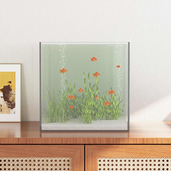vidaXL Aquarium met opslag Doorzichtig 30 x 30 x 30 cm Glas