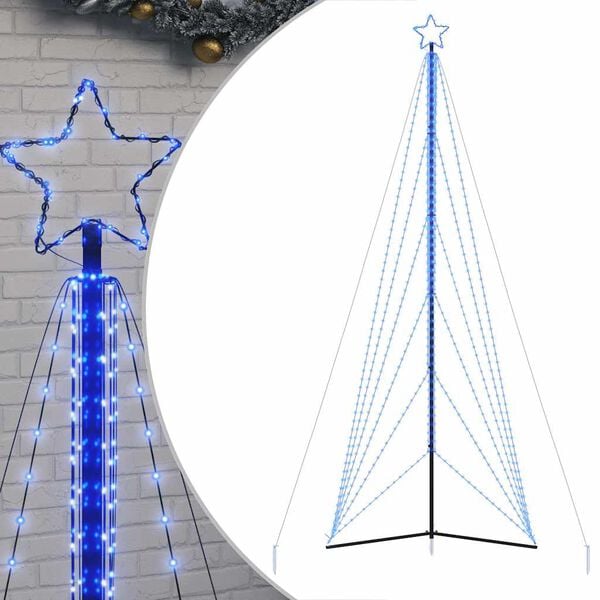 vidaXL LED-kerstboom 861 LEDs 478 cm blauw