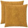 vidaXL Kussen 2 st HEERLEN Geel 65 x 65 cm Microfiber Fleece