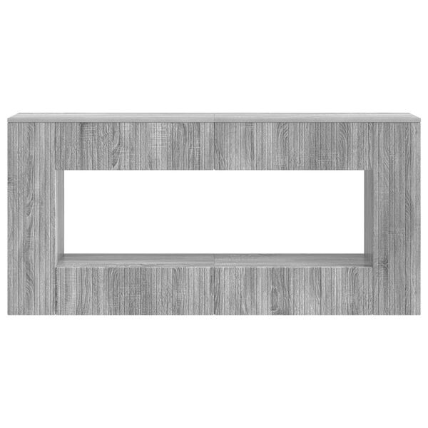vidaXL Wandtafel Grijze Sonoma 155 x 29 x 74 cm Geconstrueerd hout