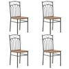 vidaXL Eetkamerstoelen 4 st MDF bruin