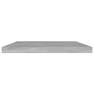 vidaXL Wandschappen 8 st 60x10x1,5 cm spaanplaat betongrijs