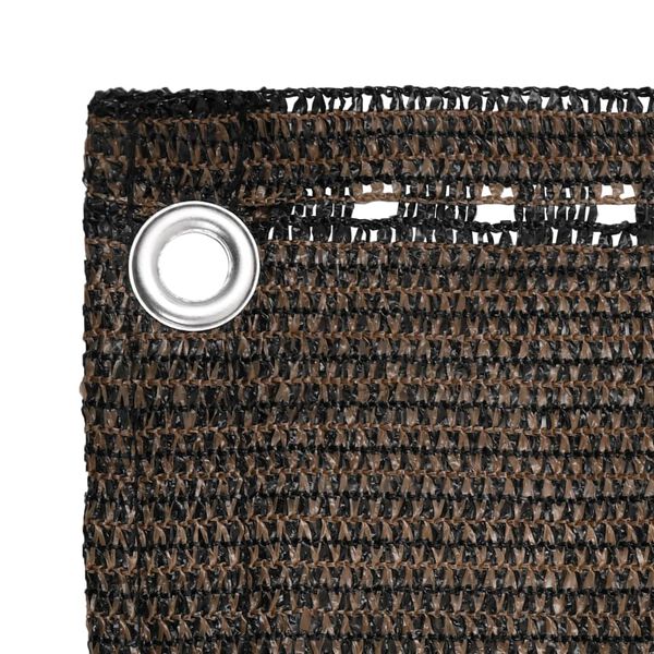 vidaXL Balkonscherm 90x500 cm HDPE bruin