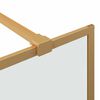 vidaXL Inloop Douche Wand Goud 115 x 195 cm gehard glas
