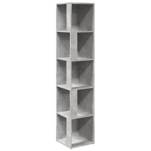 vidaXL Hoekkast 33x33x164,5 cm bewerkt hout betongrijs