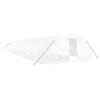 vidaXL Tuinkas met stalen frame 90 m&sup2; 18x5x2,3 m wit