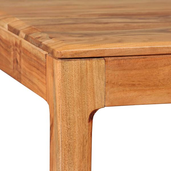 vidaXL Eettafel 118x60x76 cm massief hout
