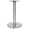 vidaXL Bistrotafelpoot &Oslash;45x72 cm roestvrij staal zilverkleurig