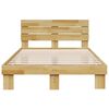 vidaXL Bedframe hoofdeinde zonder matras 120x190 cm massief hout eiken